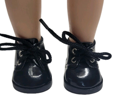 Black Shoes Fits 14.5" Wellie Wisher American Girl Doll Shoes2