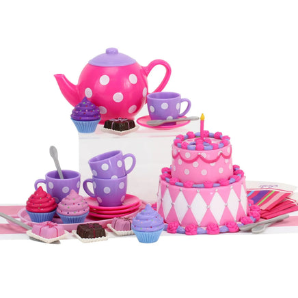 Cake & Tea Party 21pc Set Fits 18" American Girl Doll Accessories Food0