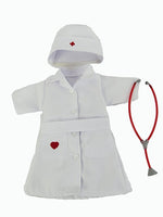Nurse Outfit Dress Hat Stethoscope Fits 18" American Girl Doll Clothing2