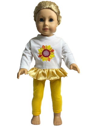 Sunflower Pant Set Fits 18" American Girl Doll Clothing0