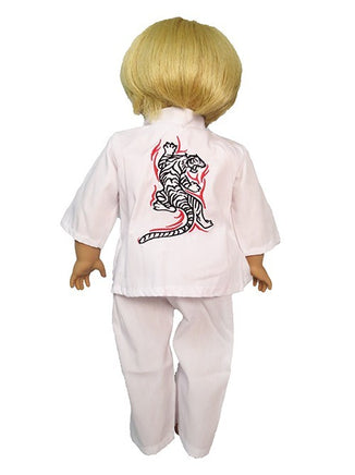 Karate Uniform Belts Pant Set Fits 18" American Boy Girl Doll Clothing1