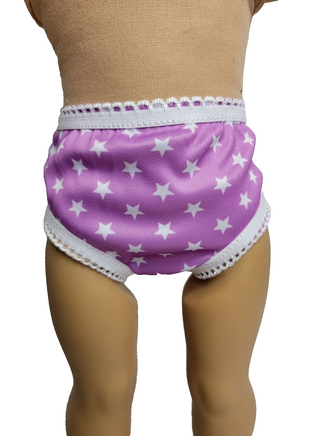 3 Pair Of Star Underwear Pink Blue Lavender Fits 18" American Girl Doll Clothing2