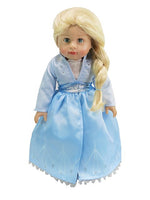 Blue Ice Princess Snowflake Dress Fits 18" American Girl Doll Clothing0