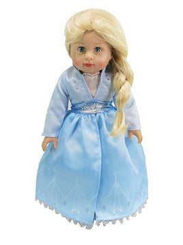 Blue Ice Princess Snowflake Dress Fits 18" American Girl Doll Clothing0