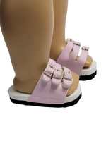 Pink Buckle Sandals Fits 18" American Girl Doll Clothing Shoes0