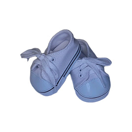 White Low Top Canvas Sneakers Fits 18" American Girl Doll Clothing Shoes0