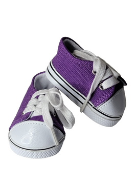Purple Low Top Sneakers Fits 18" American Girl Doll Clothing Shoes0
