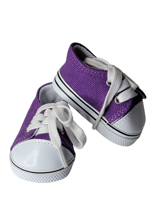Purple Low Top Sneakers Fits 18" American Girl Doll Clothing Shoes0