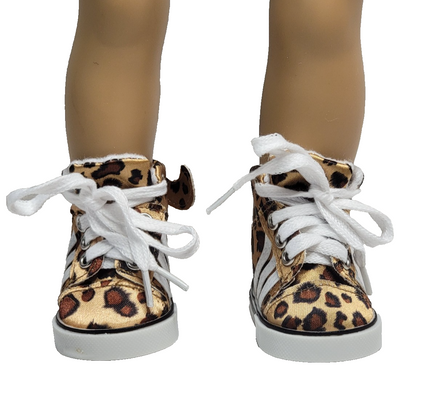 Cheeta Tail Sneakers Fits 18" American Girl Doll Clothing Shoes1