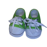 Lime Green Low Top Canvas Sneakers Fits 18" American Girl Doll Clothing Shoes2