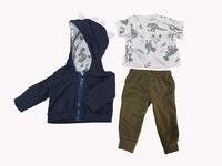 Dinosaur T-Rex Hoodie 3pc Pant Set Fits 18" American Boy Girl Doll Clothing1