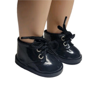 Black Shoes Fits 14.5" Wellie Wisher American Girl Doll Shoes0