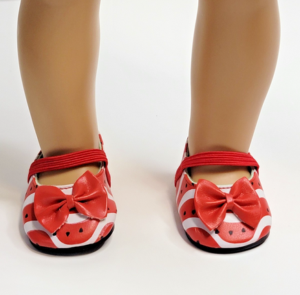 Watermelon Dress Shoes Fits 18" American Girl Doll Clothing Shoes0