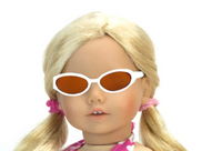 White Sunglasses Fits 18" American Girl Doll Accessories0