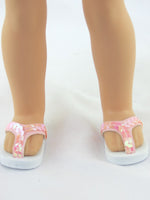Pink Flip Flop Sandals Fits Wellie Wishers 14.5" American Girl Clothes Shoes0