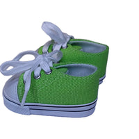 Lime Green Low Top Canvas Sneakers Fits 18" American Girl Doll Clothing Shoes1