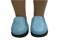 Blue Slip On Shoes Fits 14.5" Wellie Wisher American Girl Doll Shoes1
