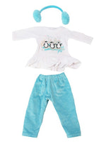 Winter Penguin Pant Set Earmuffs Fits 18" American Girl Doll Clothing1