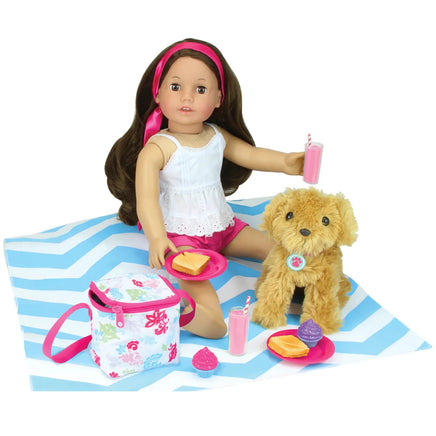 Picnic Lunch Cooler 10pc Fits 18" American Girl Doll Accessories Food Play Sets1
