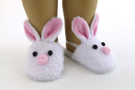 Bunny Slippers Fits 18" American Girl Doll Clothing Shoes1