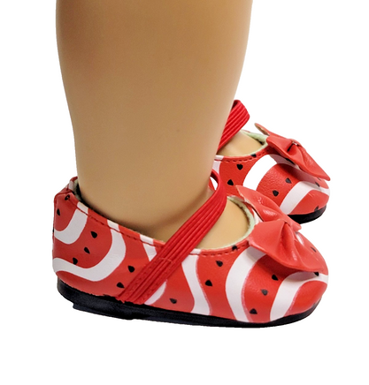 Watermelon Dress Shoes Fits 18" American Girl Doll Clothing Shoes1