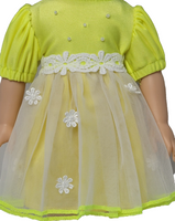 Yellow Daisy Dress Fits 14.5" Wellie Wisher American Girl Doll Clothing1