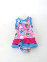 Colorful heart  Swimsuit Fits 14.5" Wellie Wisher American Girl Doll Clothing1