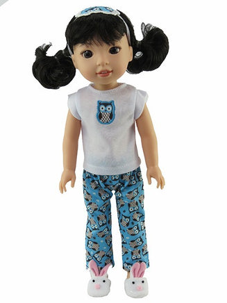 Owl Pajama Pant Set Fits Wellie Wishers 14.5" American Girl Clothes0