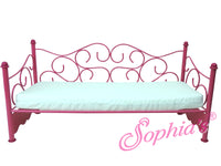 Hot Pink Day Bed Fits American Girl 18" Doll Furniture0