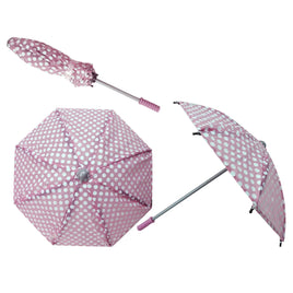 Pink Polka Dot Umbrella Fits 18" American Girl Doll Accessories Food Play Sets0
