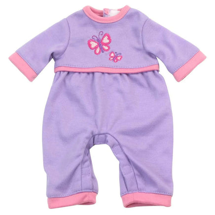 Lavender & Pink Butterfly Sleeper Fits 15" Bitty Baby American Girl Doll Clothes3