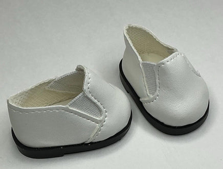 White Slip On Shoes Fits 14.5" Wellie Wisher American Girl Doll Shoes2