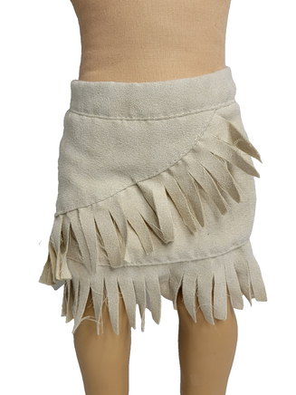 Tan Fringe Skirt Fits 18" American Girl Doll Clothing0