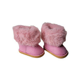 Pink Fur Boots Fits 18" American Girl Doll Clothes Shoes0