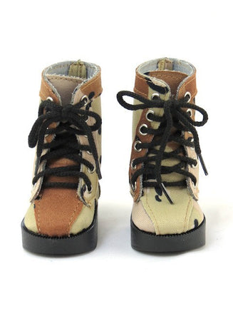 Camouflage Boots Desert Sand Fits 18" American Girl Doll Clothing Shoes1