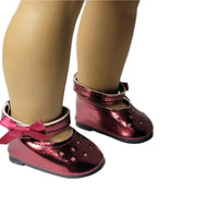 Burgundy Dress Shoes Fits 18" American Girl Doll Clothes Shoes0