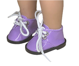 Purple Shoes Fits 14.5" Wellie Wisher American Girl Doll Shoes0