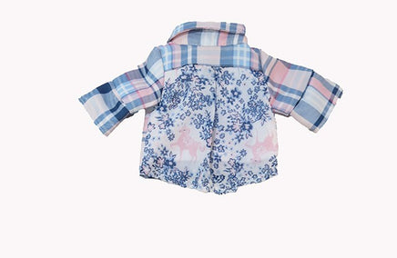 Pink Pony Plaid Pant Set Fits 18" American Girl Doll Clothing2