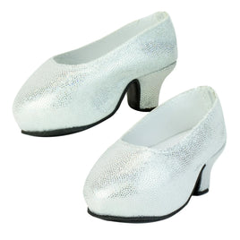 Silver Sparkly High Heels Fits 18" American Girl Doll Clothing Shoes0