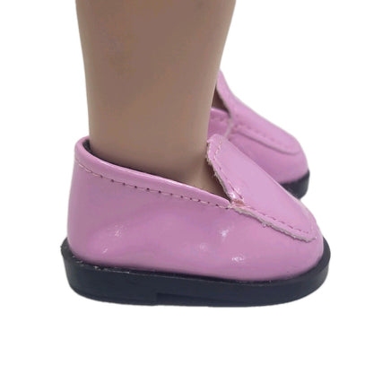 Pink Loafers Fits 14.5" Wellie Wisher American Girl Doll Shoes3