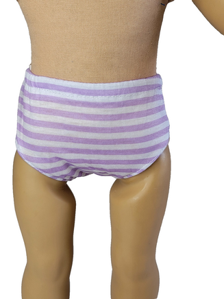 Striped Underwear 4 Pack Fits 18" American Girl Doll Clothing2