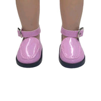 Pink Buckle Shoes Fits 14.5" Wellie Wisher American Girl Doll Shoes1