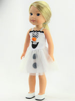 Happy Snowman Dress Fits 14.5" Wellie Wisher American Girl Doll Clothing2