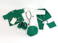 Green Doctor Medical Scrubs Outfit Fits 18" American Boy Girl Doll Clothing1