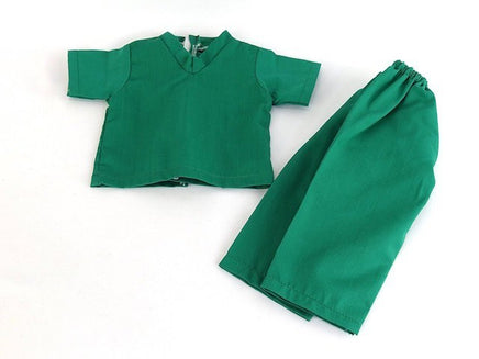 Green Doctor Medical Scrubs Outfit Fits 18" American Boy Girl Doll Clothing2