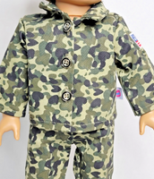 Camouflage Pant Set And Hat Fits 18" American Girl Doll Clothing2