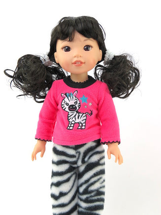 Zebra Pajamas Fits Wellie Wishers 14.5" American Girl Clothes1