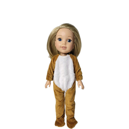 Brown Bunny Costume Fits 14.5" Wellie Wisher American Girl Doll Clothing2