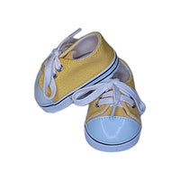 Yellow Low Top Canvas Sneakers Fits 18" American Girl Doll Clothing Shoes0