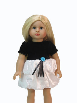 Black And White Dress Fits 18" American Girl Doll Clothing0